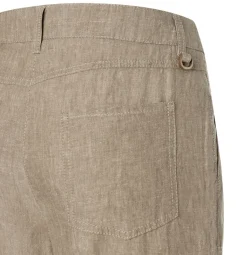 MAC JEANS - NORA, Pure linen braun