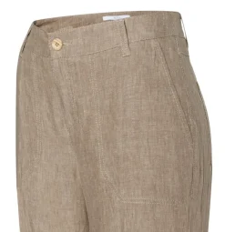 MAC JEANS - NORA, Pure linen braun