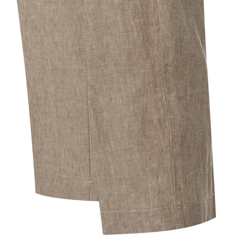 MAC JEANS - NORA, Pure linen braun