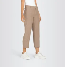 MAC JEANS - NORA, Pure linen braun