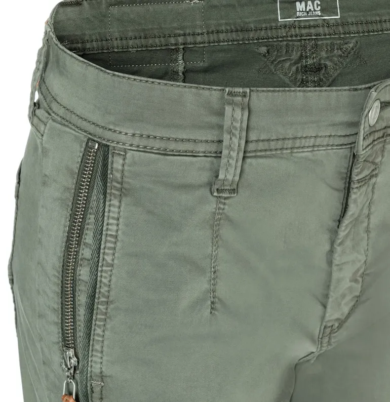 MAC JEANS - RICH, Rich cotton grün