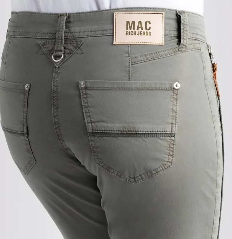 MAC JEANS - RICH, Rich cotton grün