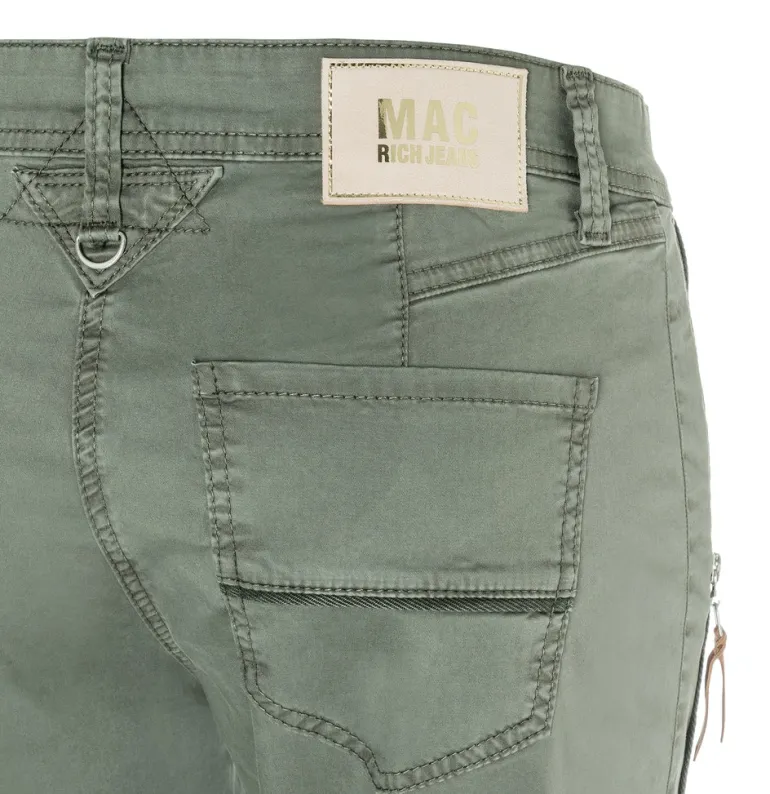 MAC JEANS - RICH, Rich cotton grün