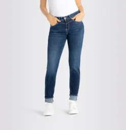 MAC JEANS - RICH SLIM, Light authentic denim dark blue net wash1
