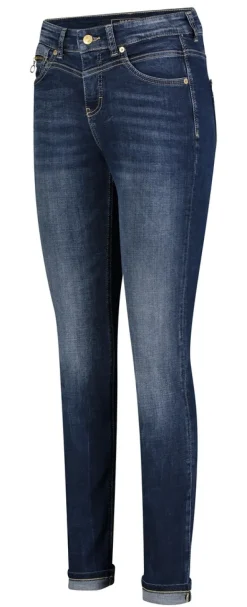 MAC JEANS - RICH SLIM, Light authentic denim dark blue net wash1