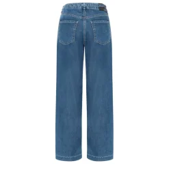 MAC JEANS - WENDY, Fluid tencel blau