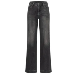 MAC JEANS - WIDE, Authentic Stretch Denim schwarz