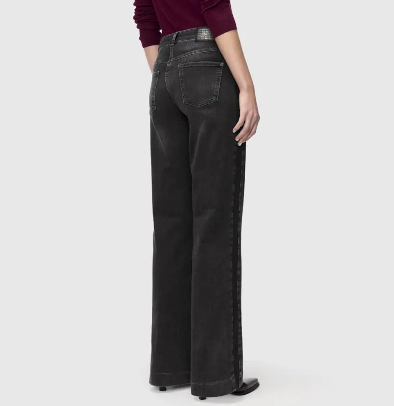 MAC JEANS - WIDE, Authentic Stretch Denim schwarz