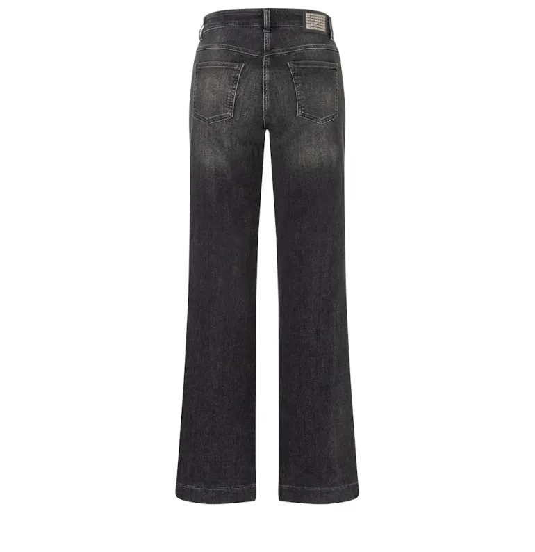 MAC JEANS - WIDE, Authentic Stretch Denim schwarz