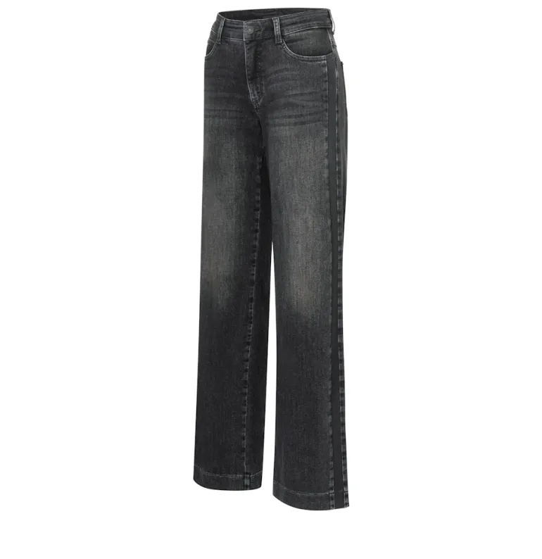 MAC JEANS - WIDE, Authentic Stretch Denim schwarz