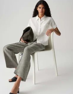 Maikito linen olive leaf