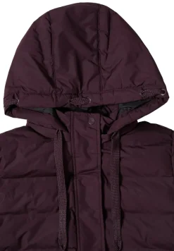 Mantel mit nahtloser Steppung dark plum