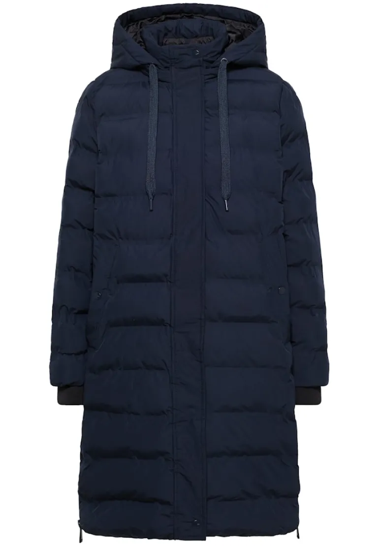Mantel mit nahtloser Steppung dark navy blue