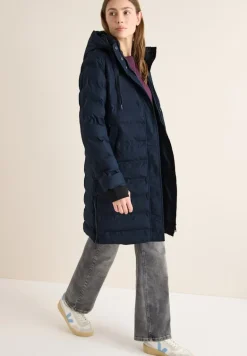 Mantel mit nahtloser Steppung dark navy blue