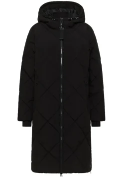 Mantel mit Rucksack Strings black