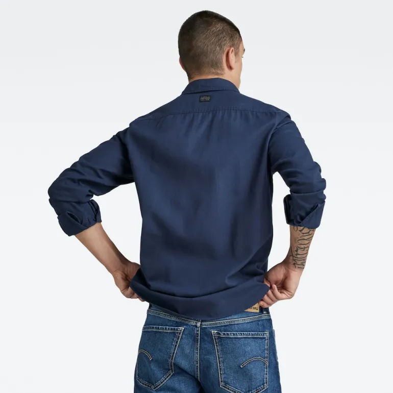 Marine Slim Shirt ls sartho blue gd