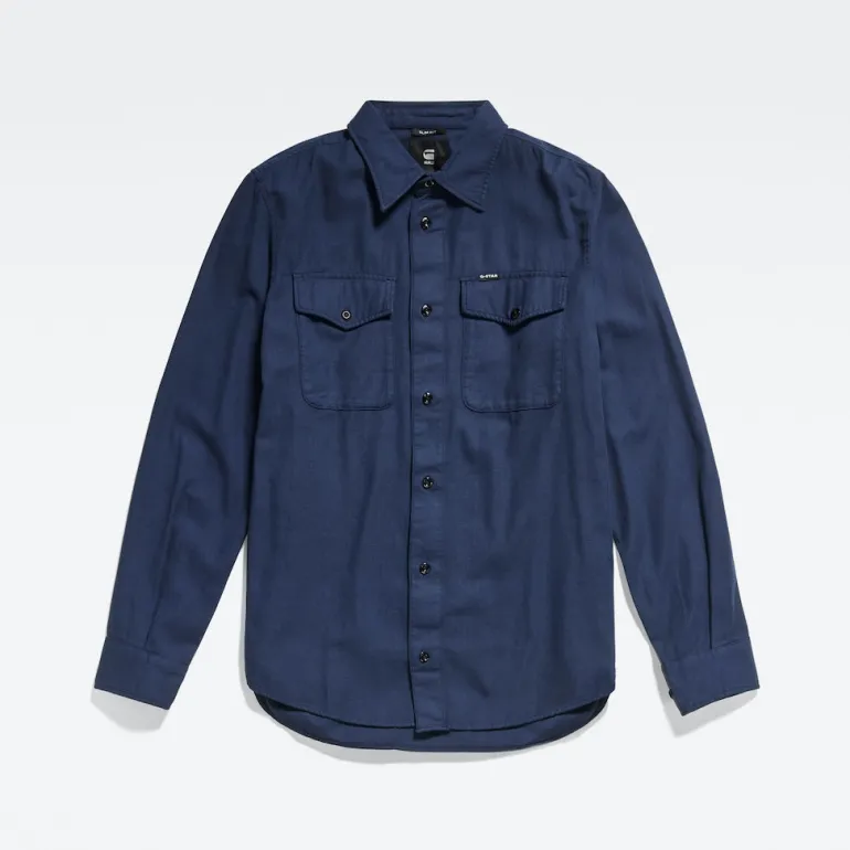 Marine Slim Shirt ls sartho blue gd