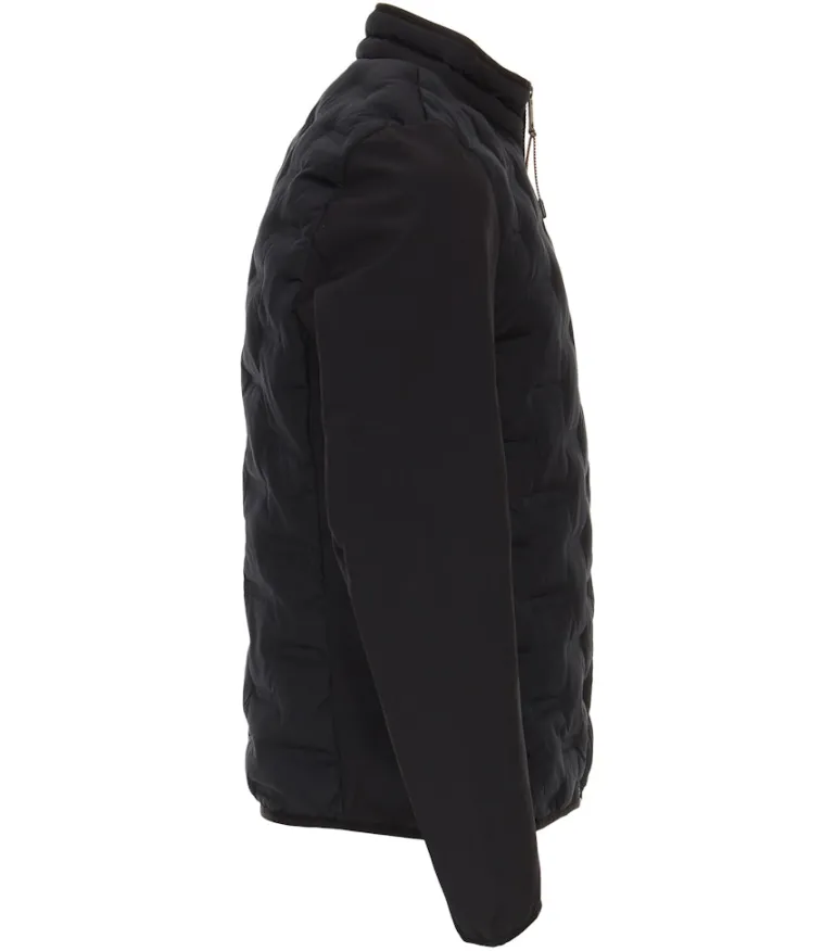 Materialmixjacke blau