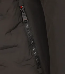 Materialmixjacke grün