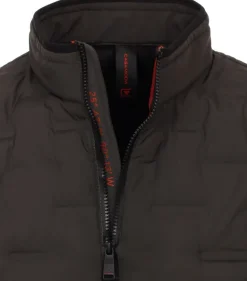 Materialmixjacke grün