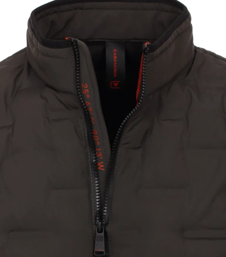 Materialmixjacke grün