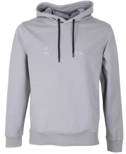 MATT SHINE SPLIT LOGO HOODIE grey fog