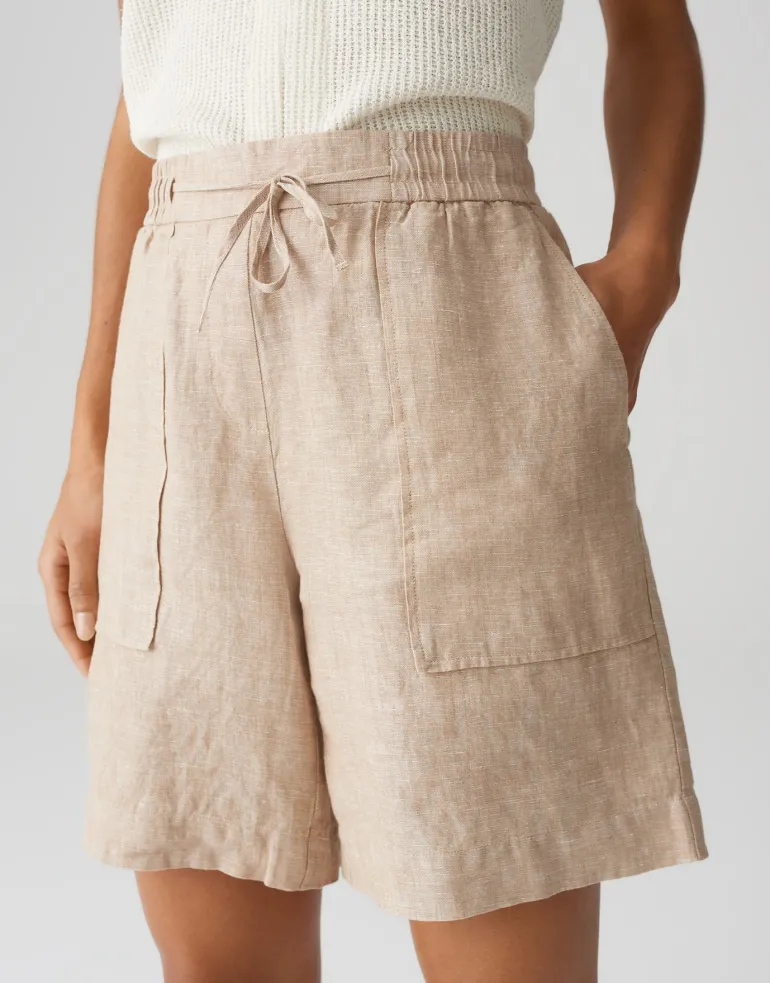 Melane shorts linen natural glaze