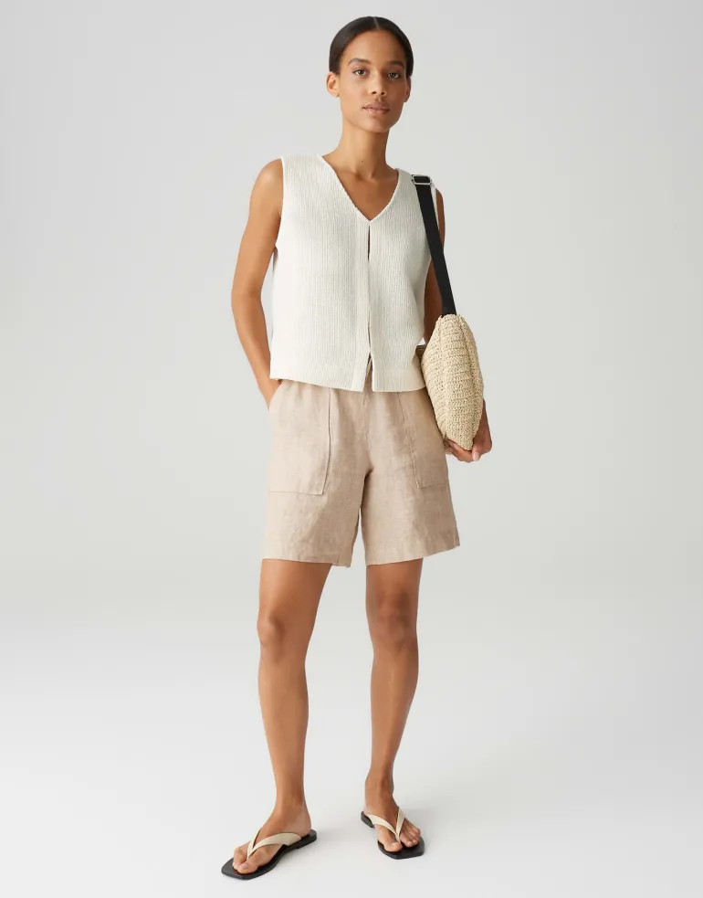 Melane shorts linen natural glaze