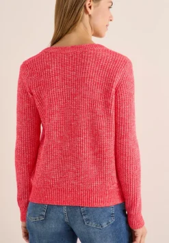 Melange Cardigan fiery red melange