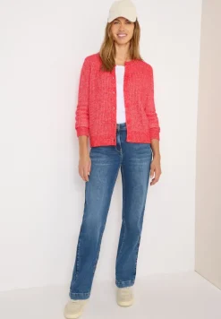 Melange Cardigan fiery red melange
