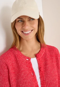Melange Cardigan fiery red melange