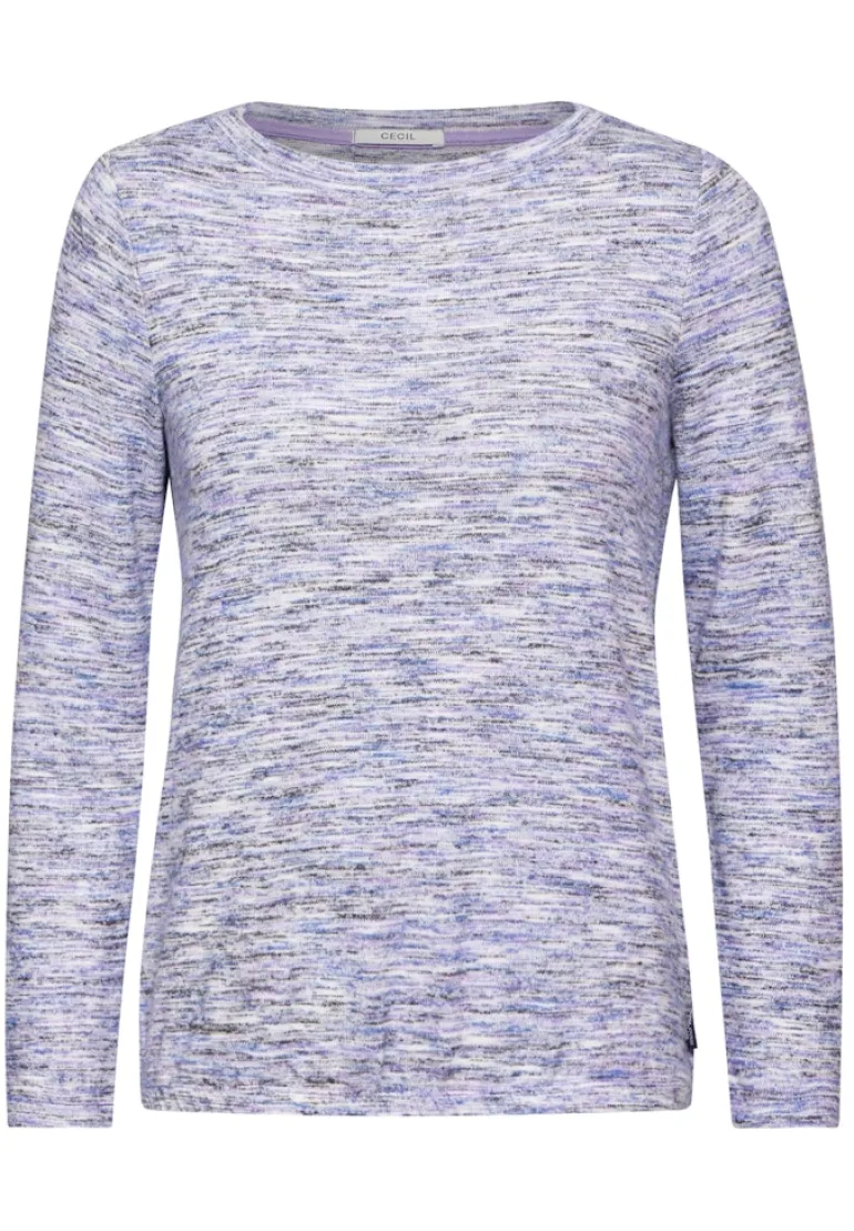 Melange-Shirt mulit lilac melange