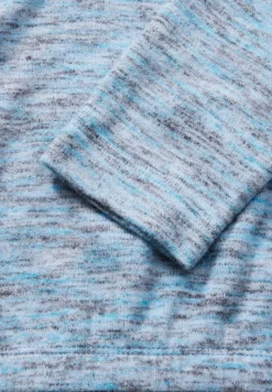 Melange-Shirt multi aqua melange