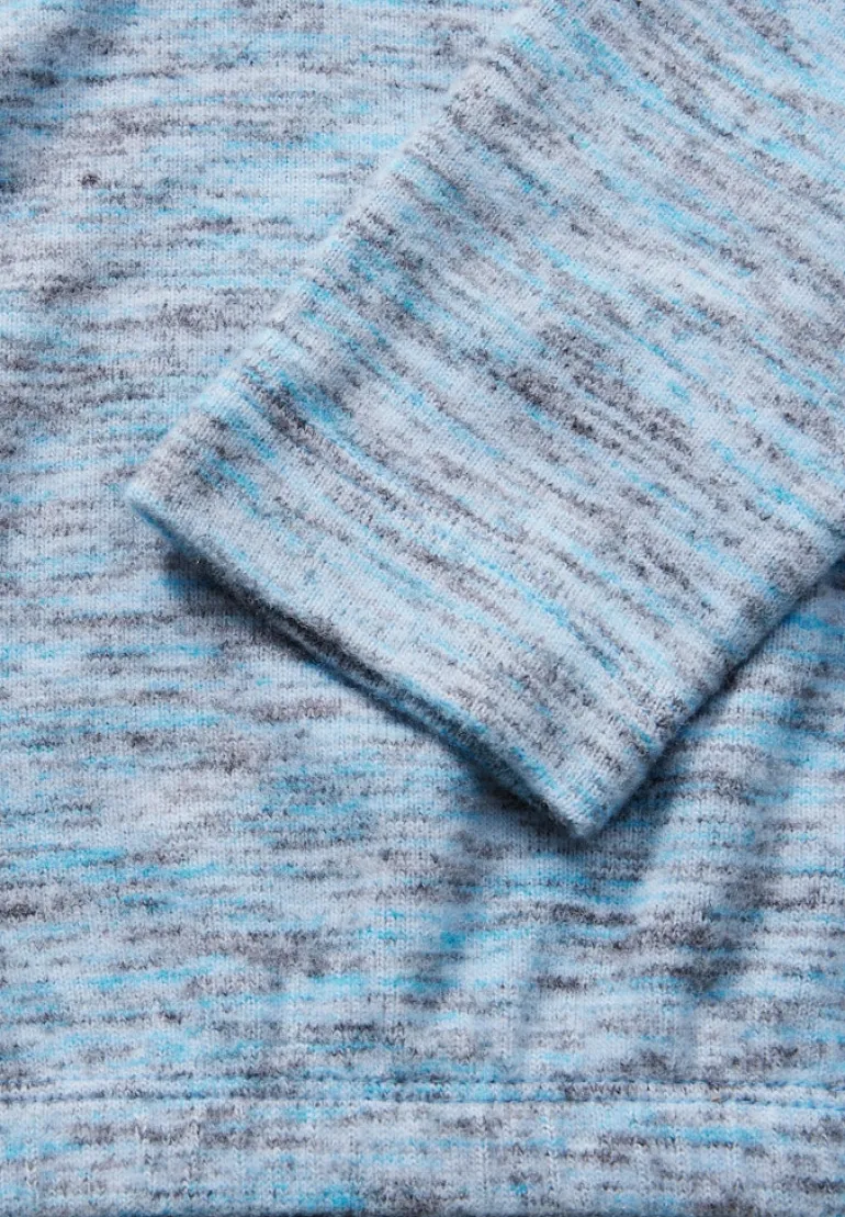 Melange-Shirt multi aqua melange