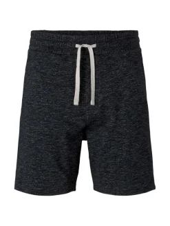 Melierte Sweatshorts black non-solid