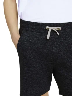 Melierte Sweatshorts black non-solid