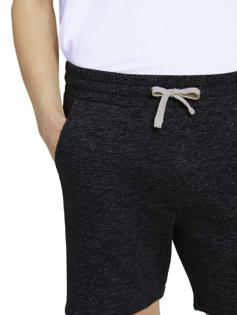 Melierte Sweatshorts black non-solid