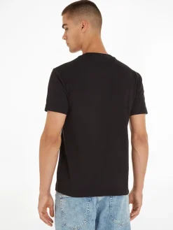 MICRO LOGO INTERLOCK T-SHIRT ck black
