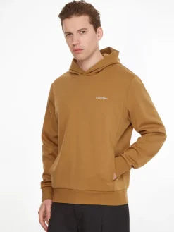 MICRO LOGO REPREVE HOODIE caramel