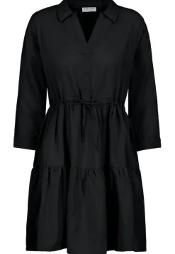 Midikleid mit Volants black