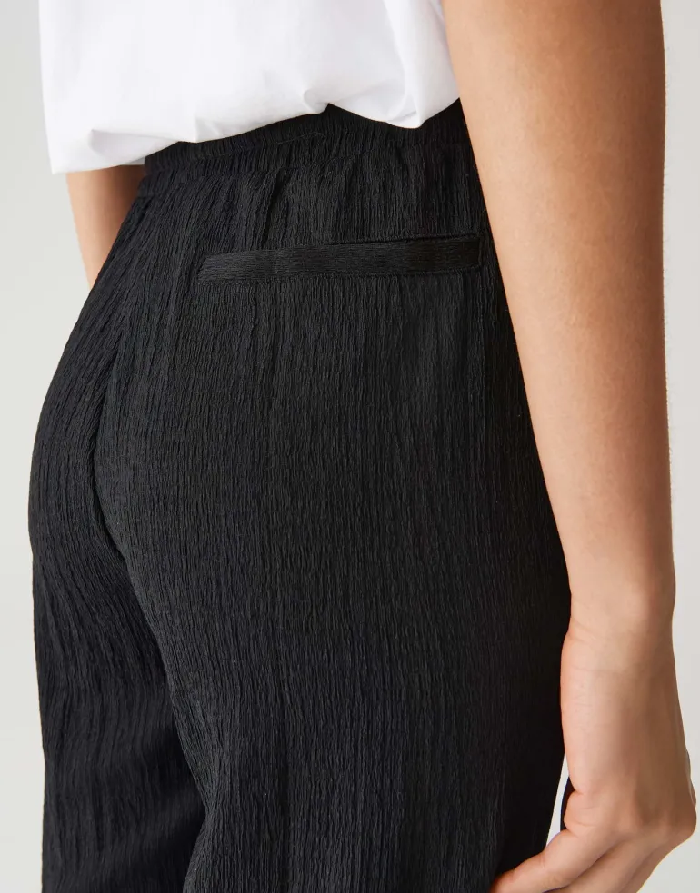Mileni crinkle black