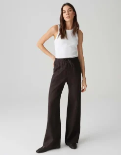 Mileni linen midnight brown