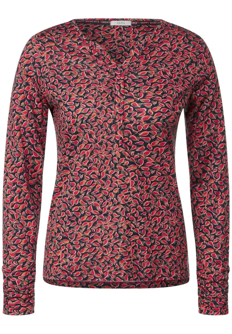 Minimalprint Tunikashirt cosy coral