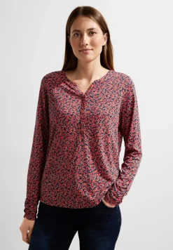 Minimalprint Tunikashirt cosy coral