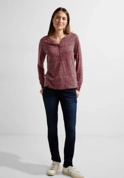 Minimalprint Tunikashirt cosy coral
