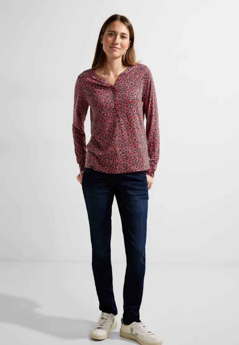Minimalprint Tunikashirt cosy coral