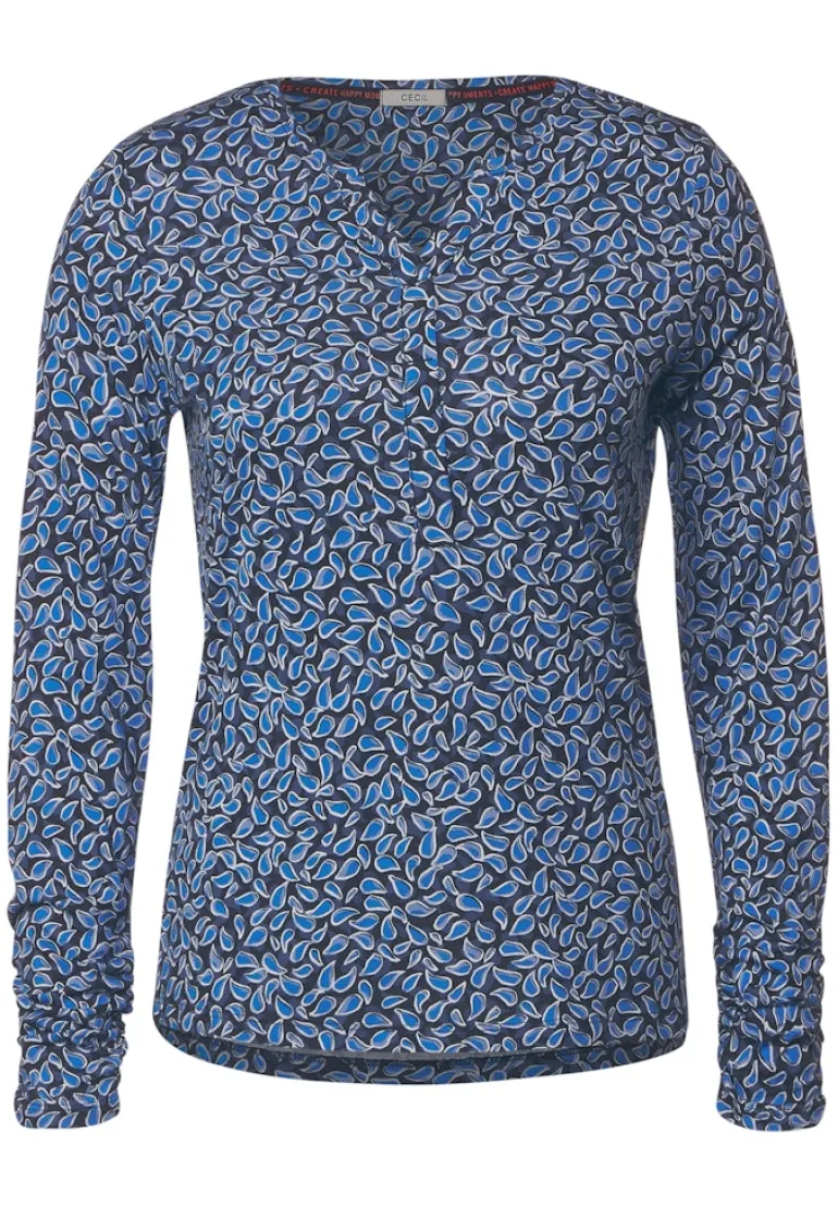 Minimalprint Tunikashirt night sky blue