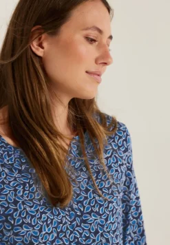 Minimalprint Tunikashirt night sky blue