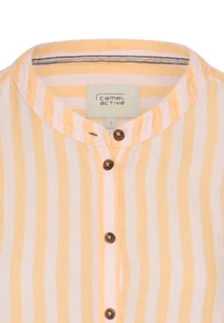 Mittellanges Kleid mit Rückenfalte apricot