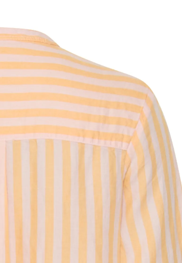 Mittellanges Kleid mit Rückenfalte apricot